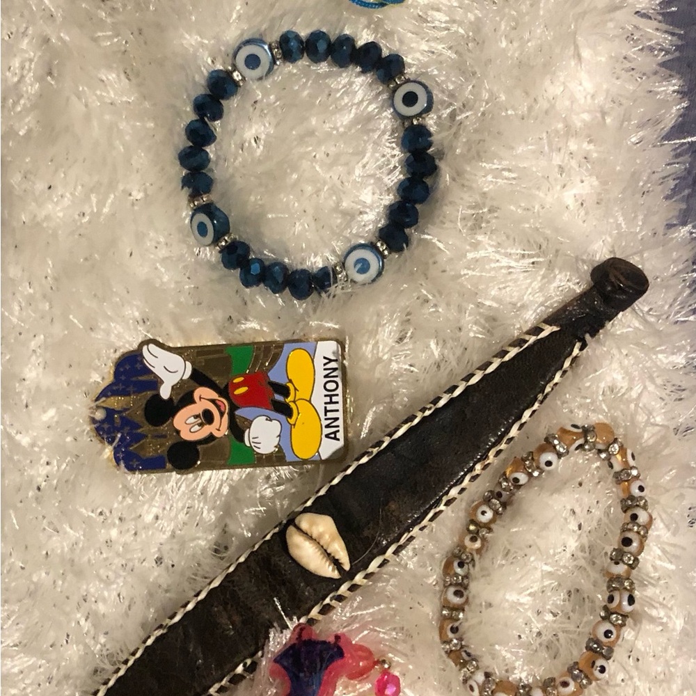 Kids Blue and Black Bracelet Set